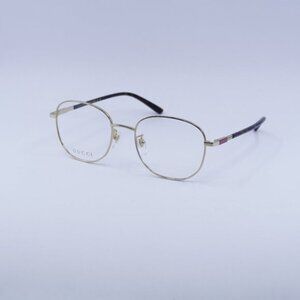 Gucci GG1352O 004 Eyeglasses Gold/Dark Havana 53mm Rectangle Frame
